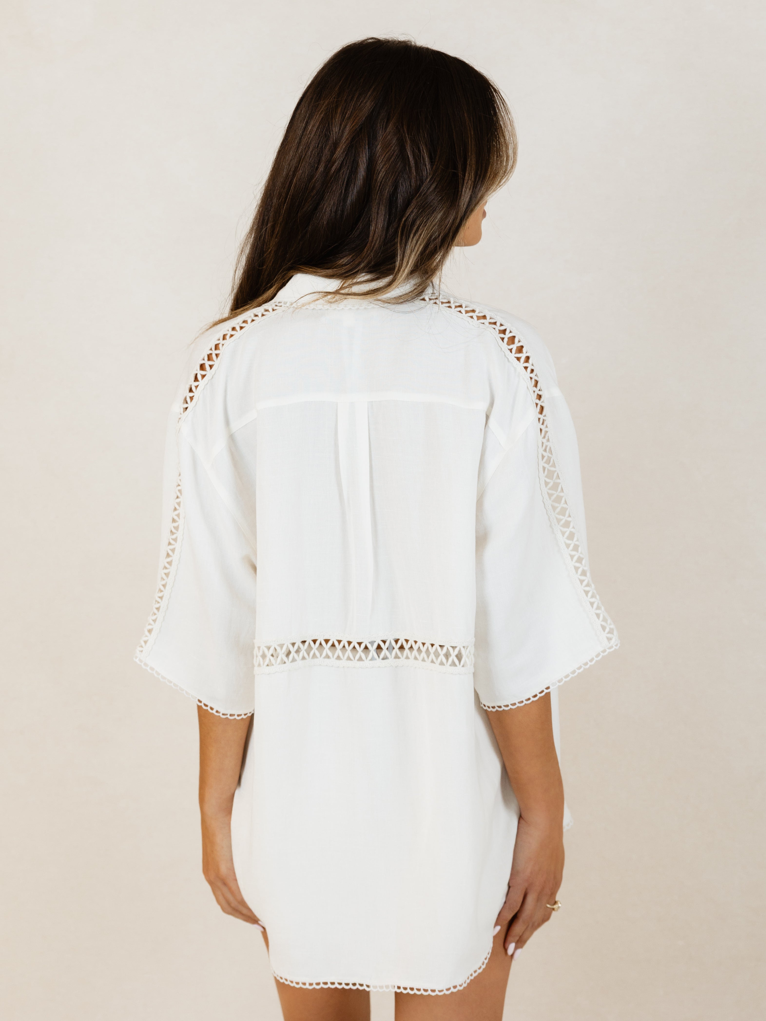 Eleni Shirt - Vintage White