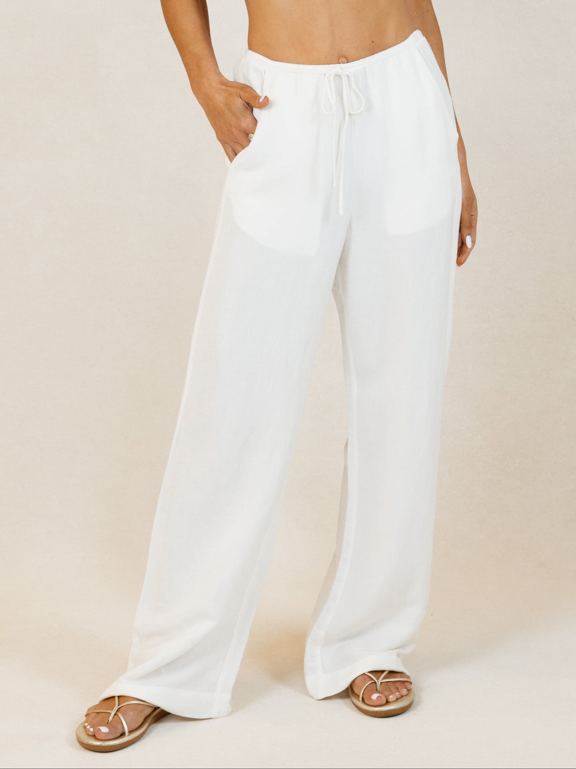 Nina Pants - Vintage White